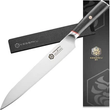 Kessaku 9.5-Inch Slicing Carving Knife - Spectre Series - AUS-8 Stainless Steel