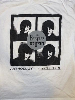 The Beatles Anthology Hebrew Israel Super Rare Vintage T Shirt 90s 