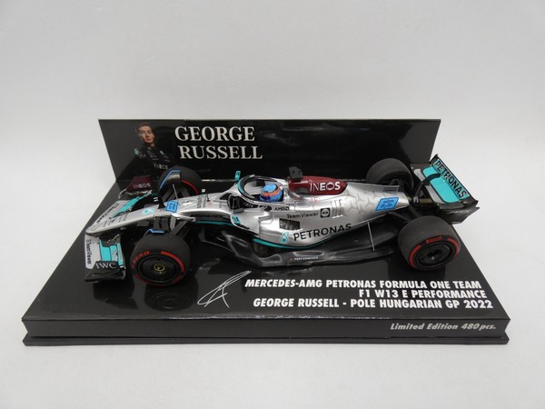 Mercedes Amg W13 E George Russell #63 Pole Hungarian Gp 2022 Minichamps 1/43 F1-image