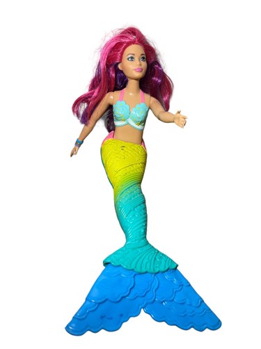 2017 Barbie Mermaid Doll Dreamtopia Curvy FJC93 L321 FANTASY Rainbow Cove 13"