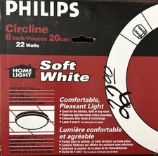 Philips FC8T9/CW Fluorescent 22W 8" Circline Circular Lamp Light Bulb Cool White