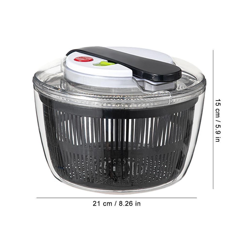 Salad Spinner Easy Press Large Vegetable Dryer,5L Large Capacity Salad