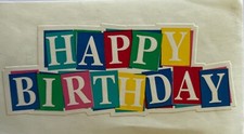 BIRTHDAY BLOCK Stickers 1pc Frances Meyer  Party  Cake  Gifts  Celebrate  Colorful  