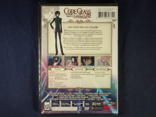 Code Geass: Lelouch of the Rebellion R2 - Part 2 {DVD, 2009, 2-Disc Set} - Foto 2 di 3