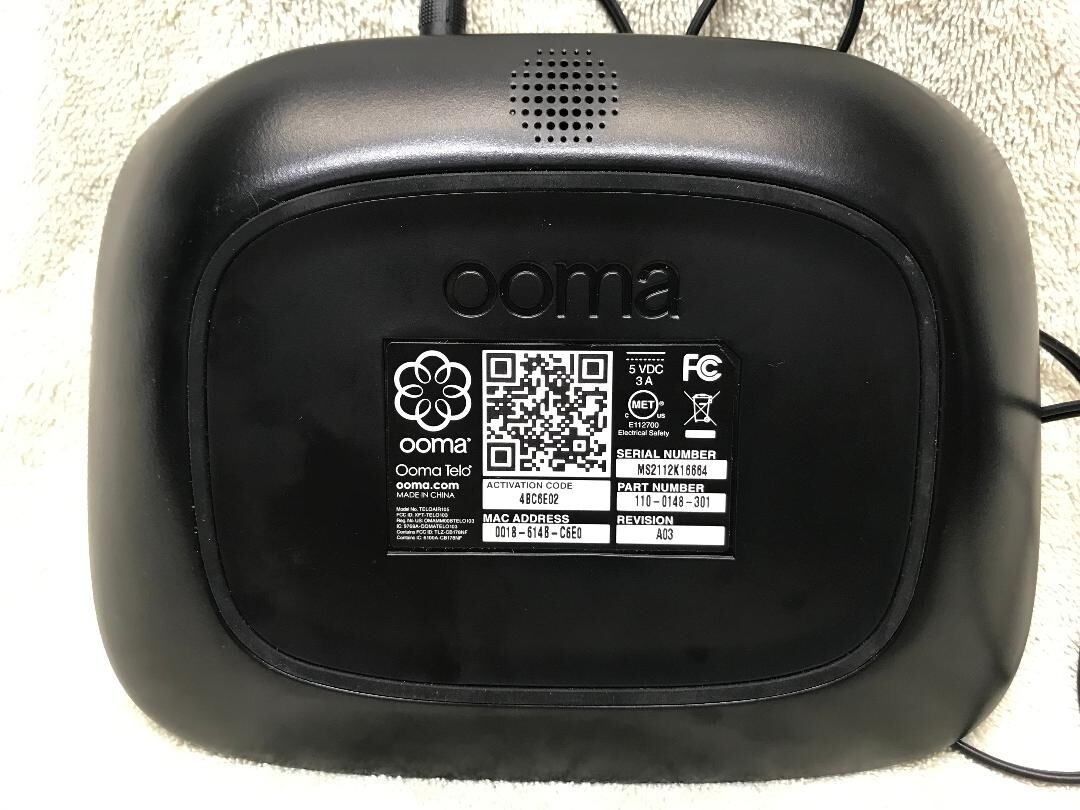 Ooma Telo Home Phone Base Unit VoIP Phone with Power Adapter eBay