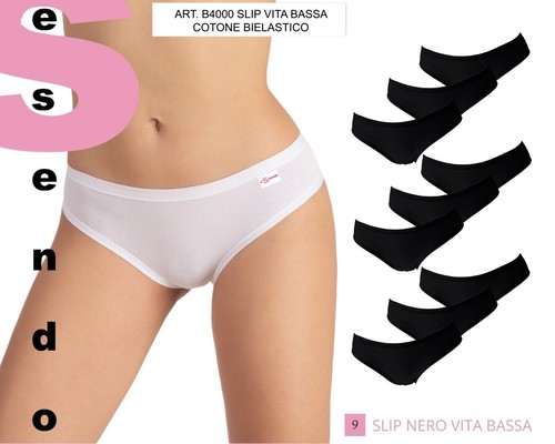 9 Mutande Donna Slip Donna in cotone Bielastico Essendo B4000 (mod. Liabel) - Picture 5 of 11