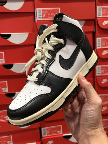Nike Dunk High Retro "Vintage Black" Panda Black/White - Women’s Size 8