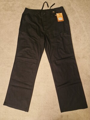 Brandit cargo wide leg trousers black size XL