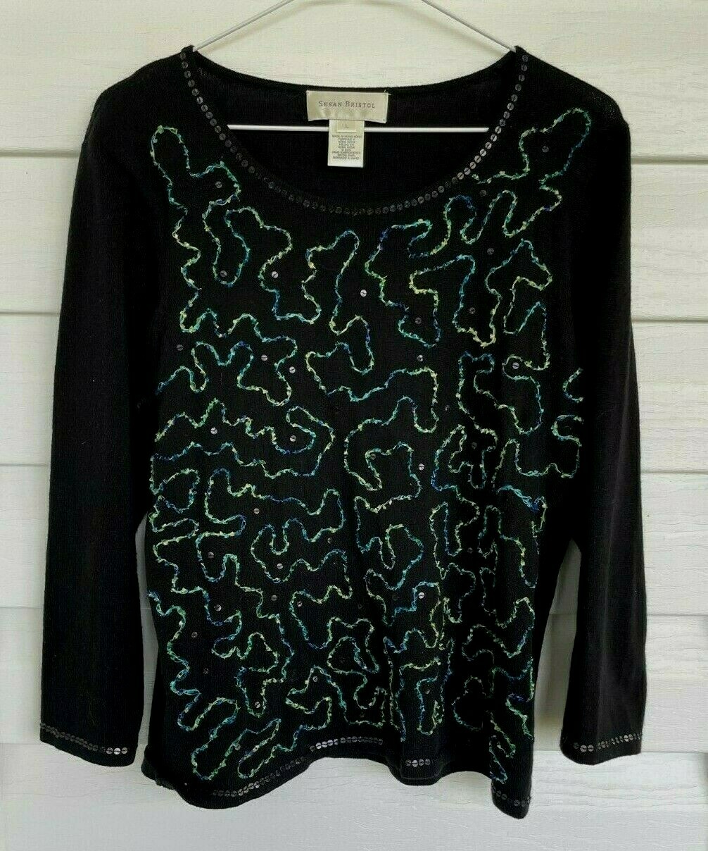 black designer sweater women's