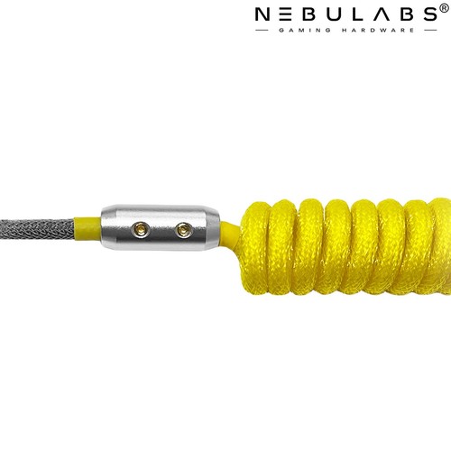 Custom PC Braided Coiled Aviator GX16 USB-C Mechanical Keyboard Gaming Cable Set - Picture 3 of 7