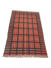 Rug Natural Handwoven Wool Jute Rug, Vintage Kilim Rug, Traditional kilim Rugs