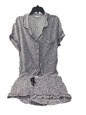 52.5 Alfani intimates Top and short Set Pajama Purple  White, Size XXL