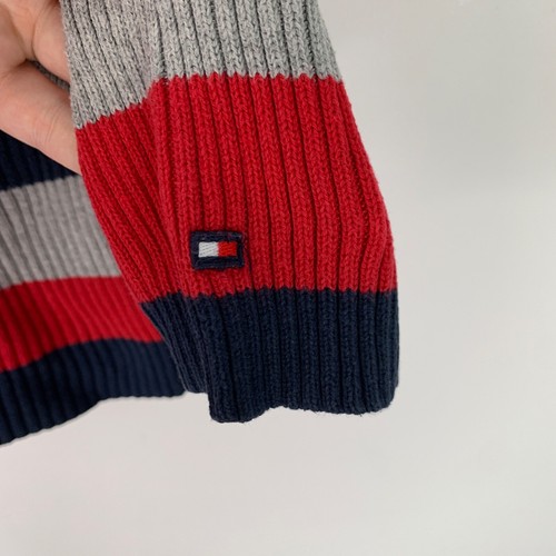 Tommy Hilfiger Jeans Striped Ribbed Knitted Jumper Women's Size XL - Picture 5 of 7