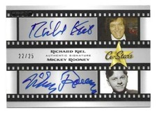 RICHARD KIEL & MICKEY ROONEY 2010 Pop Century Co-Stars Dual AUTOGRAPH  #'d 22/25