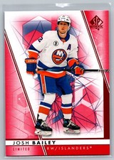 2022-23 SP Authentic #12 Josh Bailey Red Parallel New York Islanders