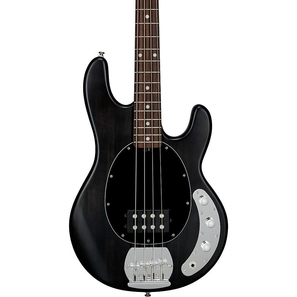 Sterling by Music Man StingRay Ray4 Electric Bass Satin Transparent Black Black