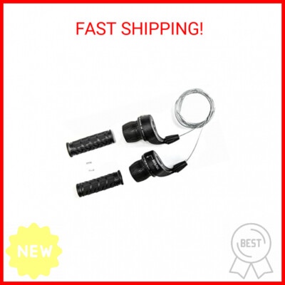 MEGHNA Bicycle 18 Speed Shifter Twist Shifter Lever 3x6 Speed Grip Shift Left an