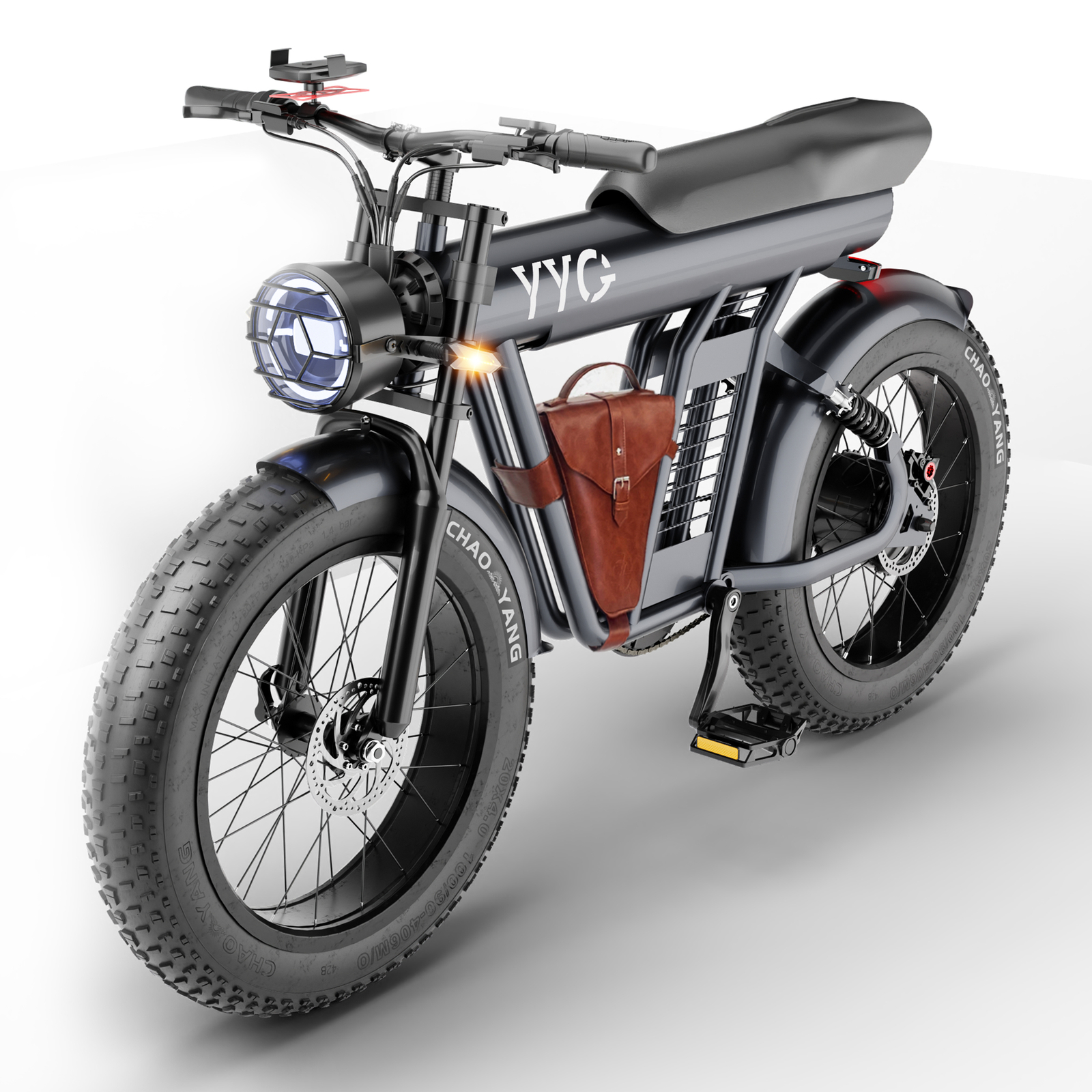 YYG Electric Bike for Adults 1200W 48V/20Ah Dual Suspension Electric