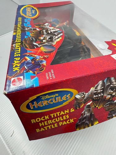 Rare vtg Disney Hercules ROCK TITAN 2 figure set BATTLE PACK 1997 mattel - Picture 12 of 12
