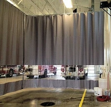 Auto Car Body Painting Booth Curtain Enclosure Industrial Commercial Clear PVC