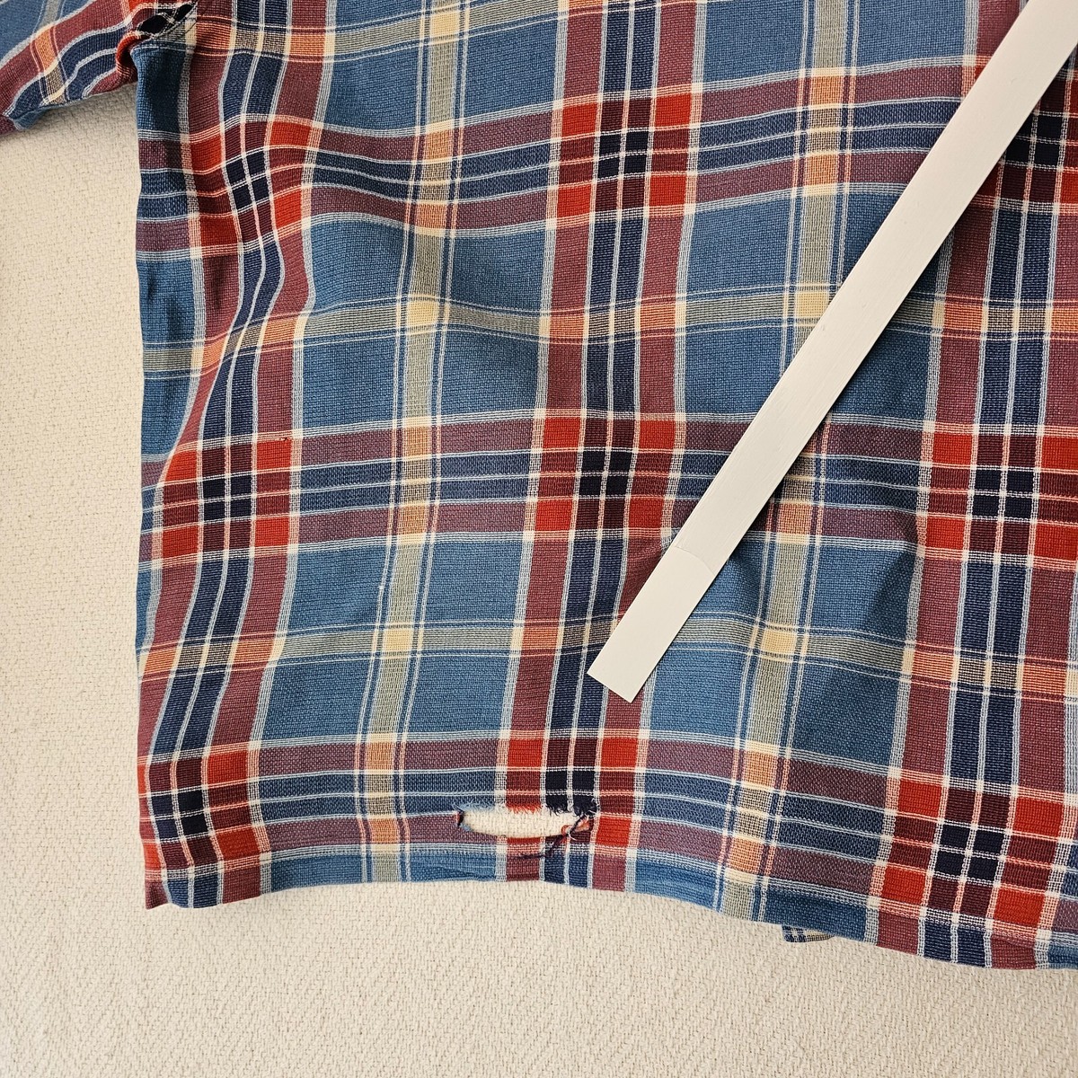 【ヴィンテージ】COUNTY・SEAT レトロチェックシャツ Vintage County Seat Jeanswear Button Shirt Blue Red Plaid