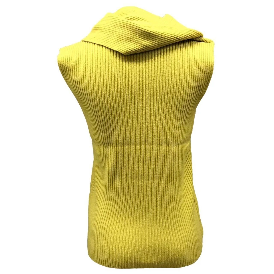 Camiseta sin mangas de punto Max Mara con bufanda no desmontable, #M verde 63695179 701 702【IP Foto 3 de 4