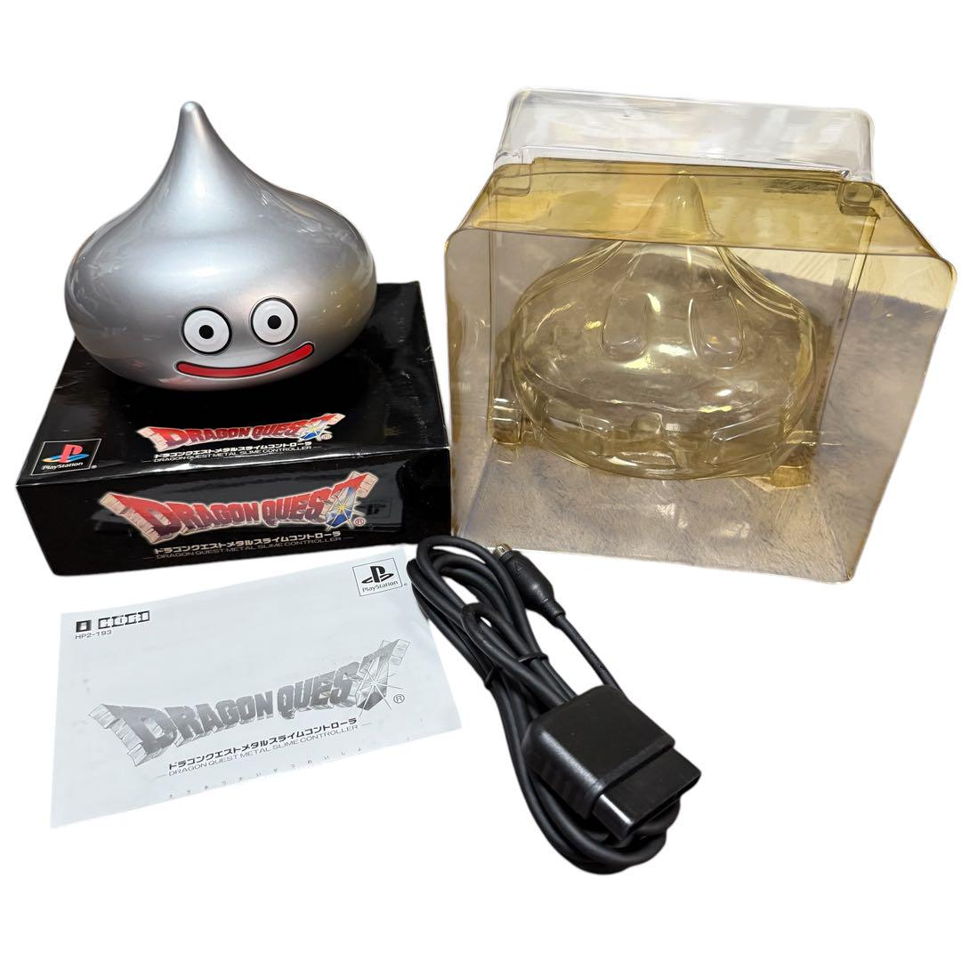 HORI Dragon Quest Metal Slime PS2 Controller Silver Sony