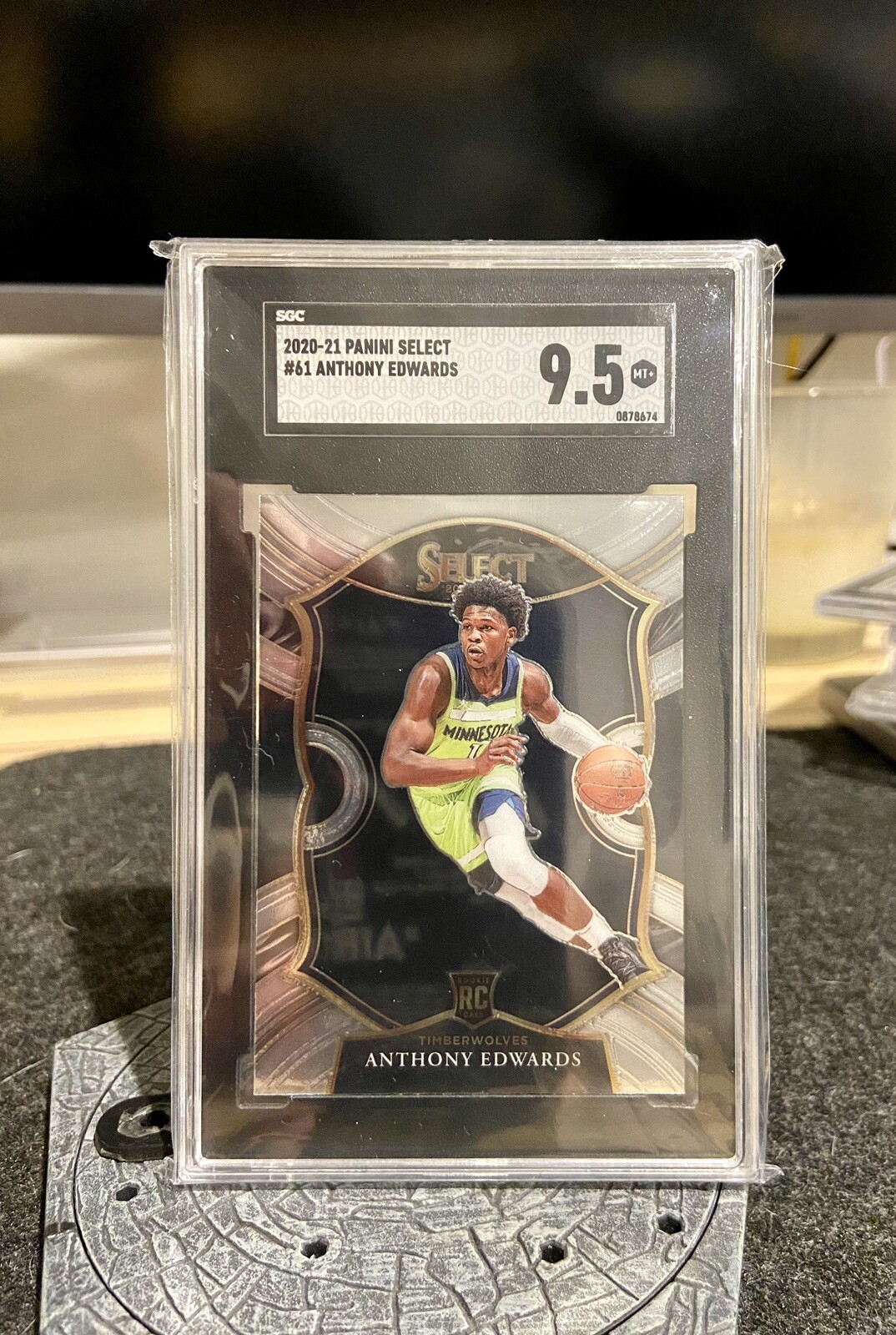 2020-21 Panini Select Rookie #61 Anthony Edwards RC Concourse SGC 9.5 🔥🔥