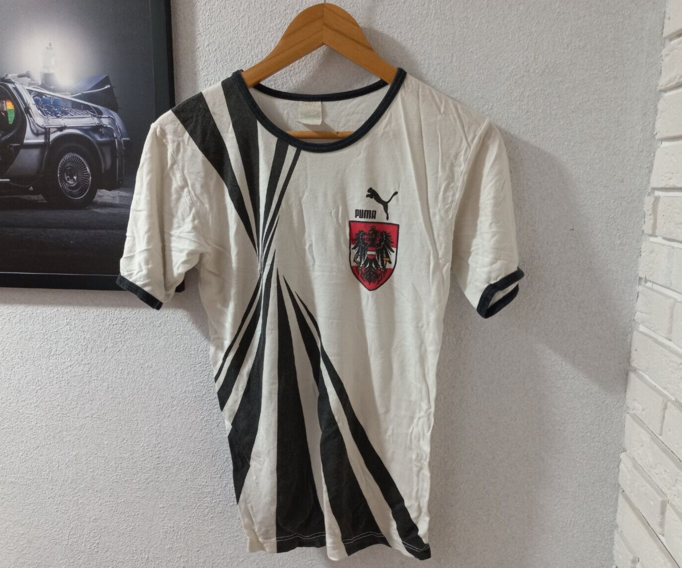 Vintage 1990 Austria National Football Team Shirt Training Cotton 90's XS.
