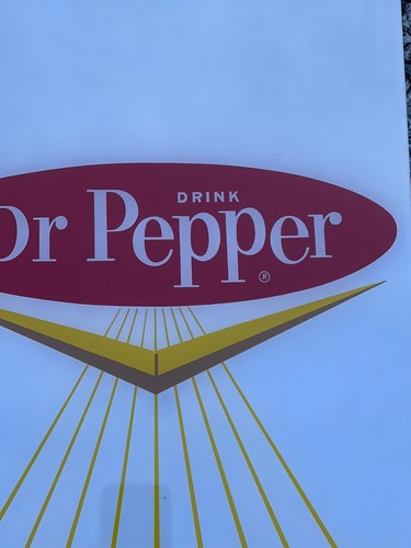 Vintage Dr. Pepper “Pepper-Upper” Arcrylic Advertising Soda Sign 13x22.5” RARE - Picture 2 of 5