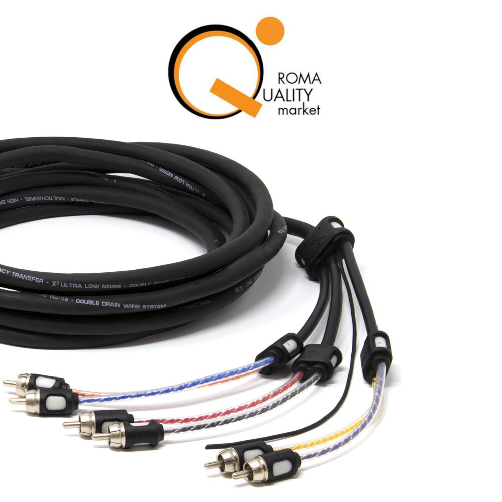 Cavo Pre RCA Stereo CONNECTION BT6 550 BT Best Connettore Audio 5,5 m 6 canali