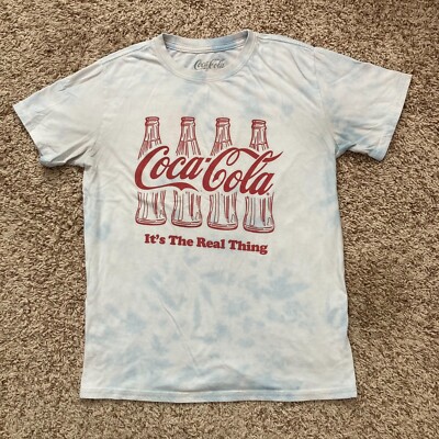 T-Shirt Donna Coca Cola The Real Thing - Maglietta Bianca Con Scritta Classica, Cotone, Manica Corta, Girocollo, Casual Estiva - 4
