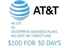 Business Unlimited Data Plan Rental AT&T Sim Card 4G LTE Hotspot RV-TRUCK-HOME