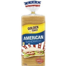 Golden Toast American Sandwich 750 g  Packung