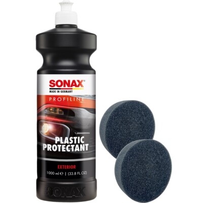 SONAX PROFILINE Plastic Protectant Exterior 1 Liter + 2 DFT Applicatorpads