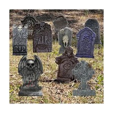 GameXcel 10PCS Halloween Tombstone Decorations Gravestone Decor for Graveyard...