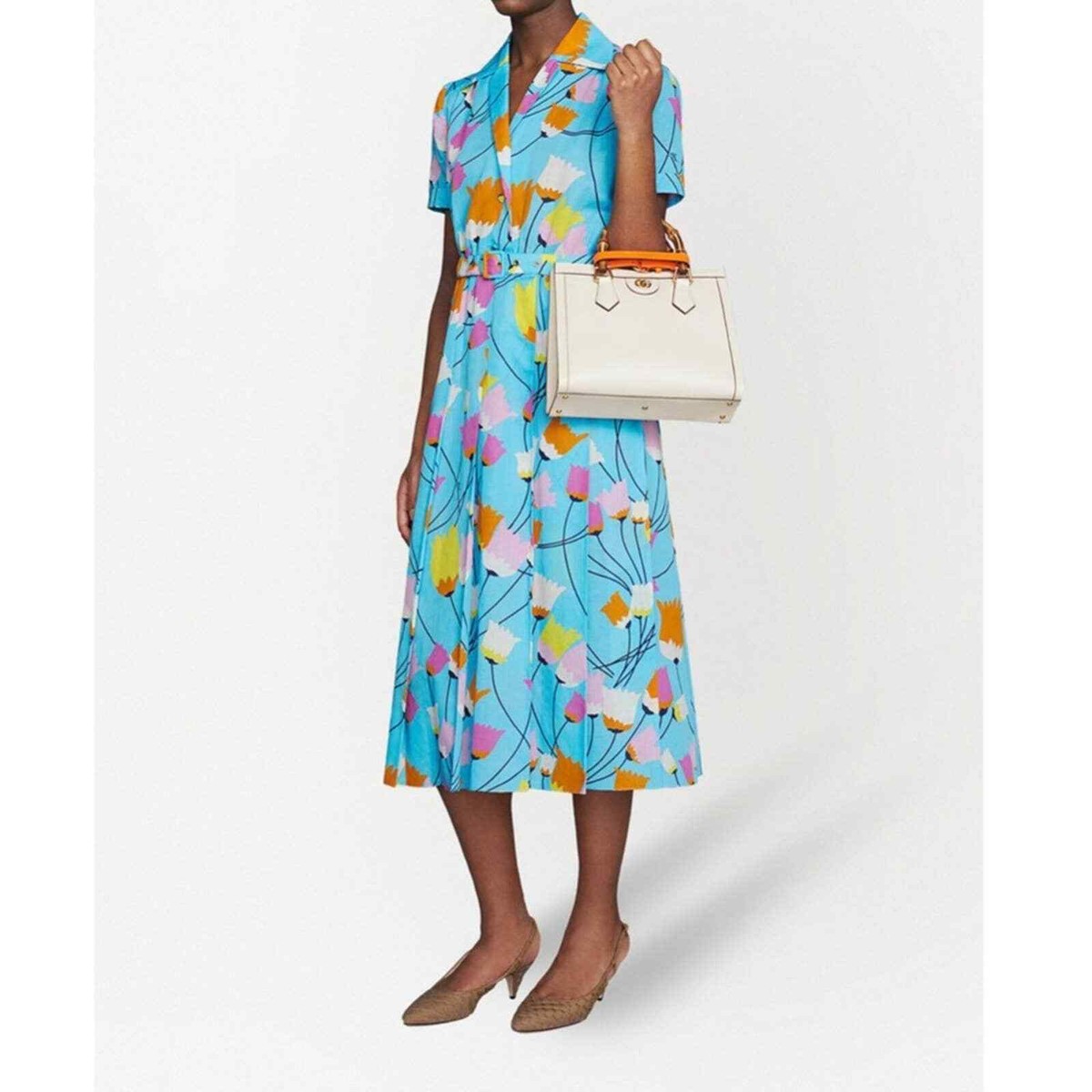 グッチ 19SS Floral Pleated Silk Midi ドレス グッチ 19SS Floral Pleated Silk Midi ドレス - メルカリ