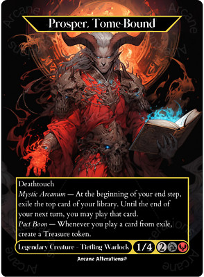 Prosper, Tome-Bound - Full Art Altered Art Custom Cards