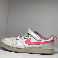 Nike Court Borough 2 Low White Hyper Pink Unisex Kids Size 3Y GS