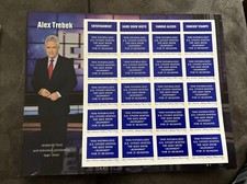 Alex Trebek USPS Stamp Sheet Of 20 Forever Stamps.  In Hand 😱👀🔥