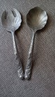Vintage Arthur Court 1990 Salad  Serving Set Fork Spoon Rabbit Bunny Aluminium 
