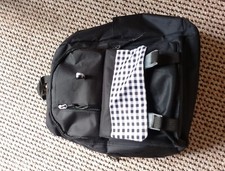  Rucksack schwarz weiß kariert 