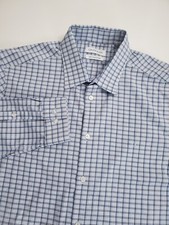 Calvin Klein Men's Long Sleeve Slim Fit Stretch Collar Shirt, 16.5 34/35