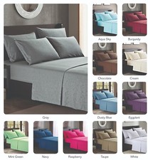 Platinum Hotel Quality Embossed King Sheet Set w/4 Pillow Cases Gray Grey Silver