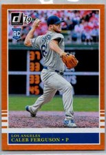 Caleb Ferguson #245 2019 Donruss Rookie Holo Orange Los Angeles Dodgers