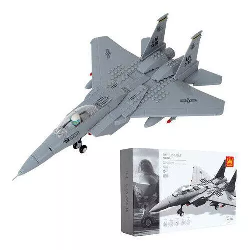 Juego de bloques de construcción Wange F-15 Eagle Fighter 262 piezas (4004) vendedor de EE. UU. - Imagen 3 de 5