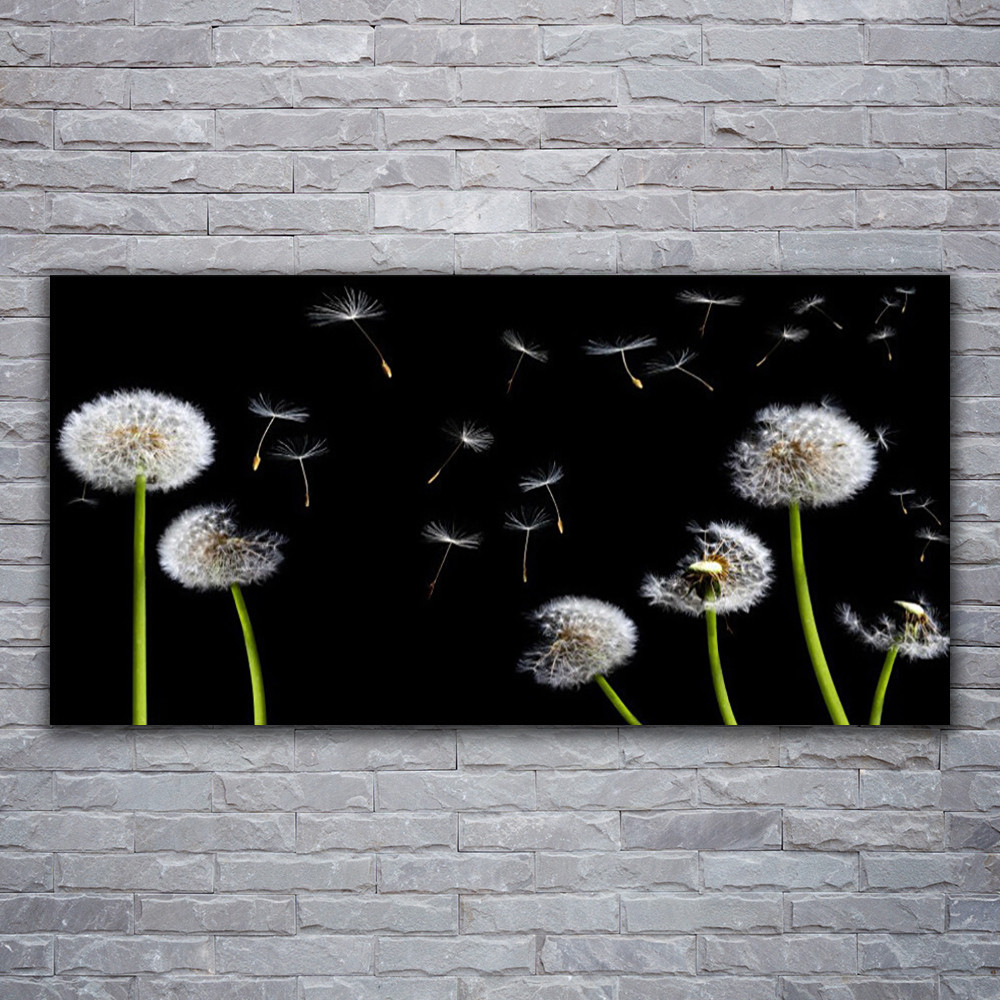 Impression sur verre acrylique floral de 120x60 cm pour illuminer votre salon