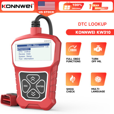 OBD2 Scanner Code Reader Automotive Diagnostic Scan Tool Engine KONNWEI KW310