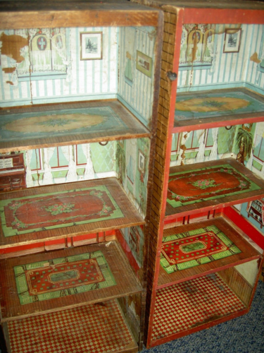 Another very rare antique 1890s Dunham's Cocoanut Shipping Crate Dollhouse AS IS - Picture 1 of 3