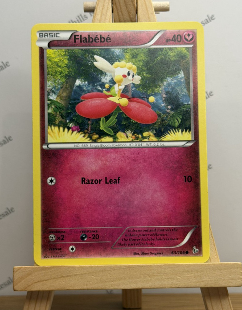 Pokemon TCG * Flabebe * 63/106 * Flashfire * Common * Regular * 2014